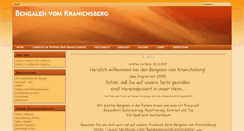 Desktop Screenshot of bengalen-vom-kranichsberg.de