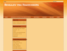 Tablet Screenshot of bengalen-vom-kranichsberg.de